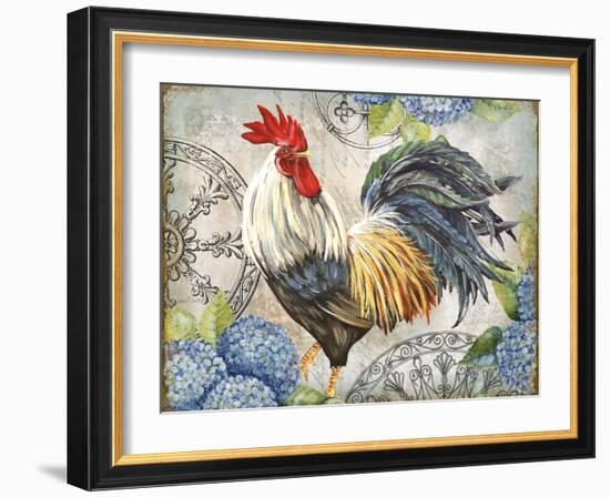 Ironwork Rooster D-Jean Plout-Framed Giclee Print