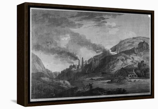 Ironworks at Coalbrookdale Shropshire-Laurence Stephen Lowry-Framed Stretched Canvas