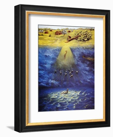 Iroquois Creation Myth-Ernest Smith-Framed Giclee Print