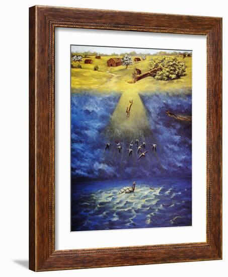 Iroquois Creation Myth-Ernest Smith-Framed Giclee Print