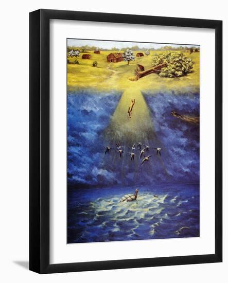 Iroquois Creation Myth-Ernest Smith-Framed Giclee Print