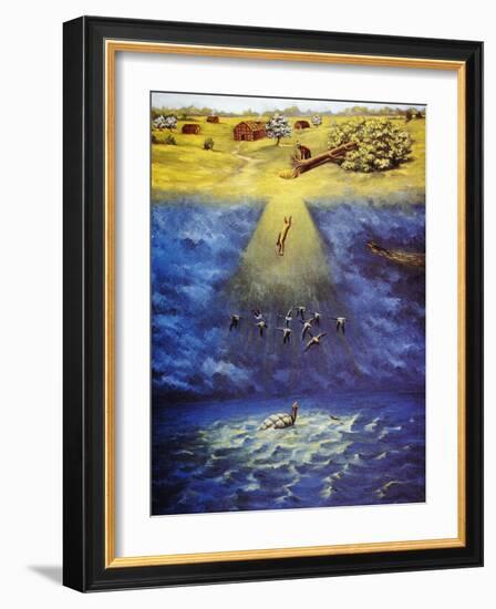 Iroquois Creation Myth-Ernest Smith-Framed Giclee Print