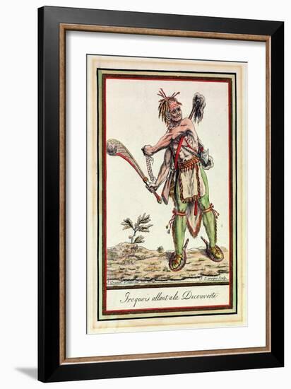 Iroquois Setting Out on an Expedition-Jacques Grasset de Saint-Sauveur-Framed Giclee Print