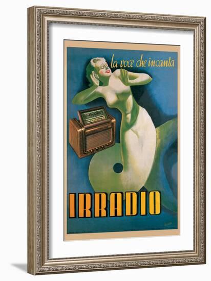Irradio-Gino Boccasile-Framed Art Print