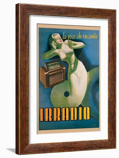 Irradio-Gino Boccasile-Framed Art Print