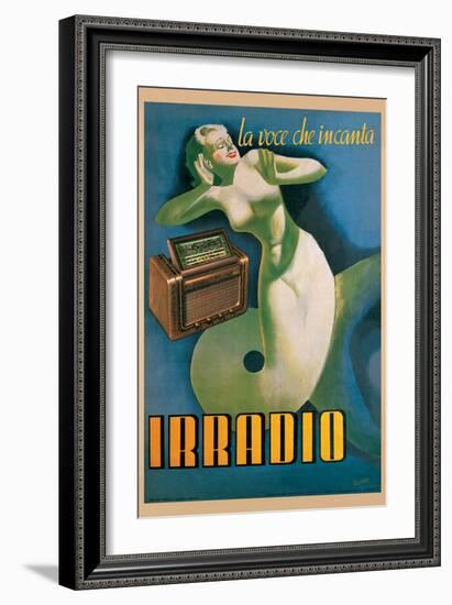 Irradio-Gino Boccasile-Framed Art Print