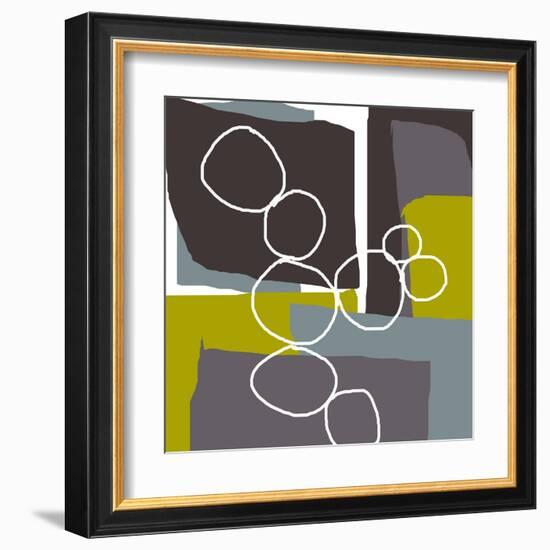 Irregular Circles 3-Jan Weiss-Framed Art Print