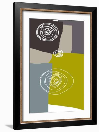 Irregular Circles I-Jan Weiss-Framed Art Print