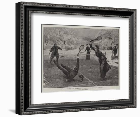 Irrepressible Enthusiasts, Tennis in the Snow-Arthur Hopkins-Framed Giclee Print