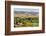 Irrigated Foothills Farmland in Sunrise Light, Belvue near Fort Collins in Northern Colorado-PixelsAway-Framed Photographic Print