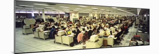 IRS Workers at Computer Stations, Entering Income Tax Returns Data-Ted Thai-Mounted Premium Photographic Print