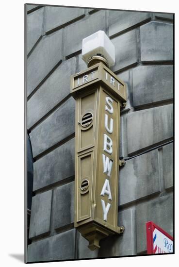 Irt (Subway) Sign, New York City, Ny, Usa-Natalie Tepper-Mounted Photo