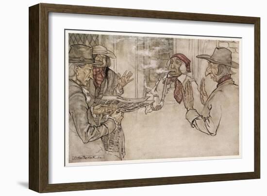 Irving, Rip Van Winkle-Arthur Rackham-Framed Art Print