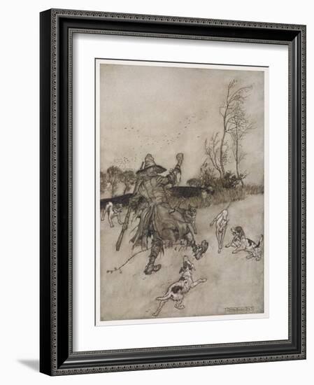 Irving, Rip Van Winkle-Arthur Rackham-Framed Art Print