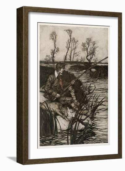 Irving, Rip Van Winkle-Arthur Rackham-Framed Art Print