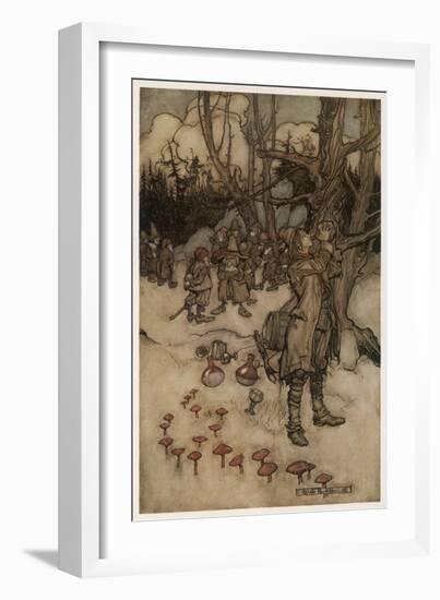 Irving, Rip Van Winkle-Arthur Rackham-Framed Art Print