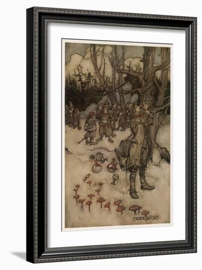 Irving, Rip Van Winkle-Arthur Rackham-Framed Art Print