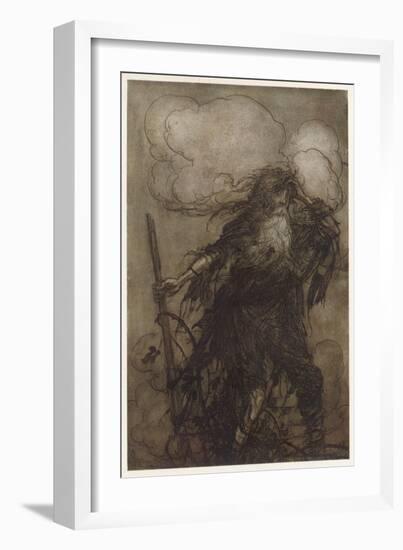 Irving, Rip Van Winkle-Arthur Rackham-Framed Art Print