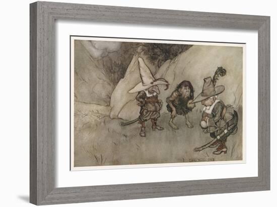 Irving, Rip Van Winkle-Arthur Rackham-Framed Art Print