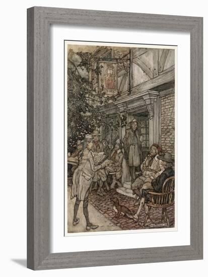 Irving, Rip Van Winkle-Arthur Rackham-Framed Art Print