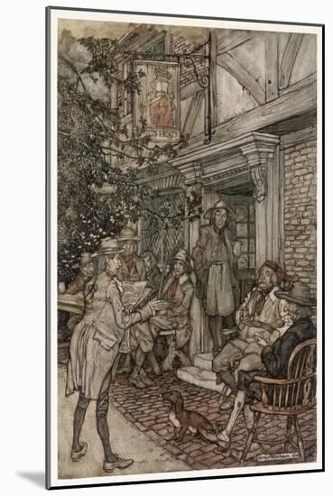 Irving, Rip Van Winkle-Arthur Rackham-Mounted Art Print