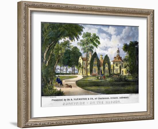 Irving's Home: Sunnyside-Currier & Ives-Framed Giclee Print