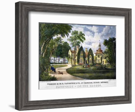 Irving's Home: Sunnyside-Currier & Ives-Framed Giclee Print