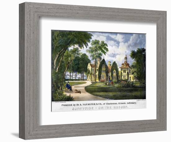 Irving's Home: Sunnyside-Currier & Ives-Framed Giclee Print