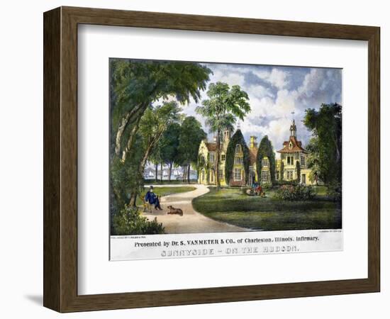 Irving's Home: Sunnyside-Currier & Ives-Framed Giclee Print