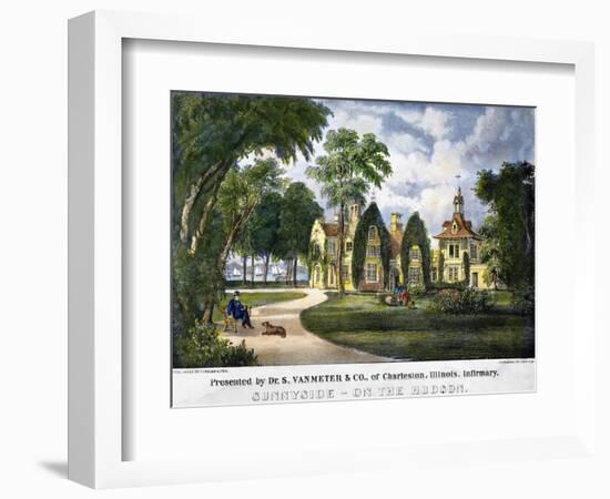 Irving's Home: Sunnyside-Currier & Ives-Framed Giclee Print