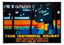 Your Continental Holiday, GWR/LMS/LNER/SR, c.1932-Irwin Brown-Giclee Print