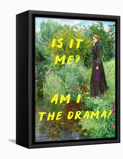 Is it Me? Am I the Drama?-The Art Concept-Framed Premier Image Canvas