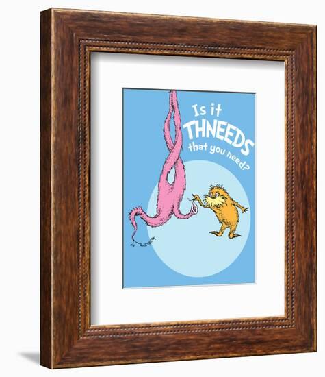 Is It Thneeds? (blue)-Theodor (Dr. Seuss) Geisel-Framed Art Print