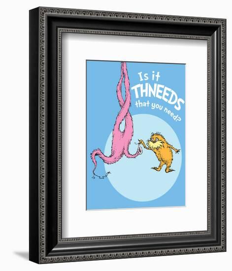 Is It Thneeds? (blue)-Theodor (Dr. Seuss) Geisel-Framed Art Print