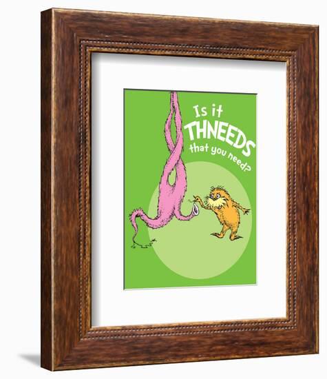 Is It Thneeds? (green)-Theodor (Dr. Seuss) Geisel-Framed Art Print