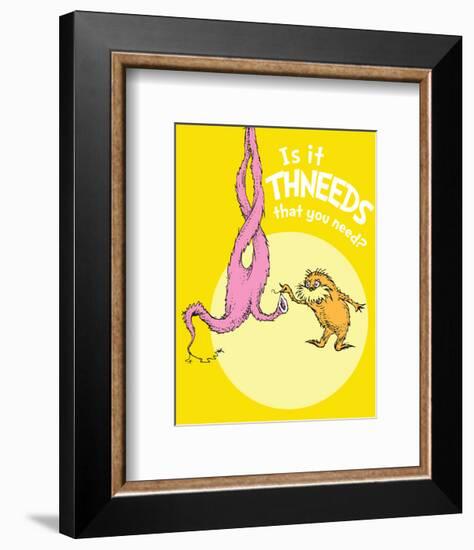 Is It Thneeds? (yellow)-Theodor (Dr. Seuss) Geisel-Framed Art Print