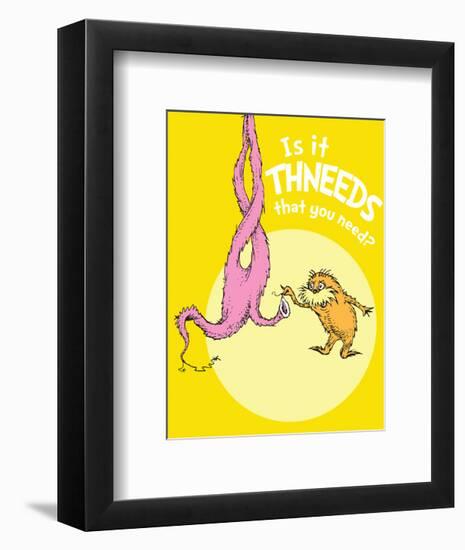 Is It Thneeds? (yellow)-Theodor (Dr. Seuss) Geisel-Framed Art Print