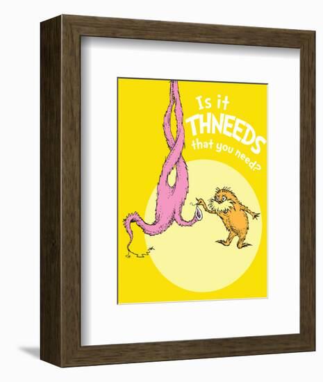 Is It Thneeds? (yellow)-Theodor (Dr. Seuss) Geisel-Framed Art Print