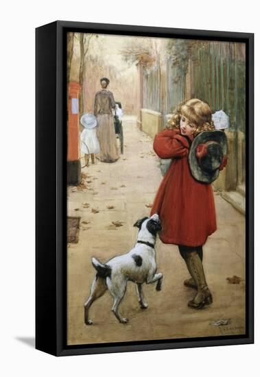 Is That for Me?-George Goodwin Kilburne-Framed Premier Image Canvas