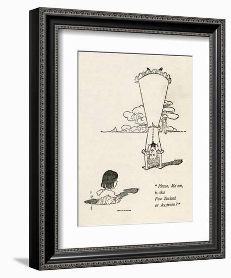 Is This New Zealand?-Charles Robinson-Framed Art Print