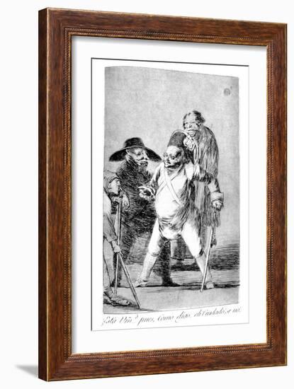 Is This Your Excellency?, 1799-Francisco de Goya-Framed Giclee Print