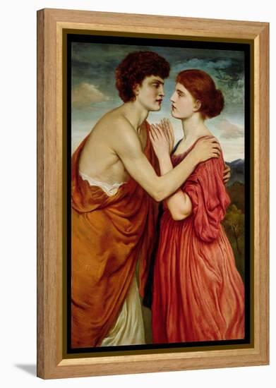 Isaac and Rebecca-Simeon Solomon-Framed Premier Image Canvas