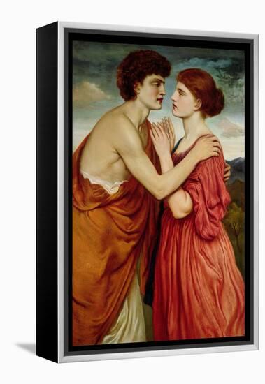 Isaac and Rebecca-Simeon Solomon-Framed Premier Image Canvas