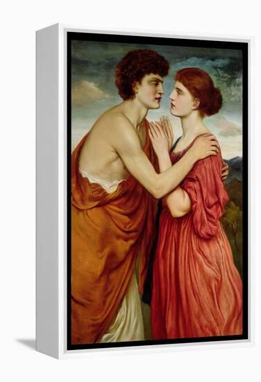 Isaac and Rebecca-Simeon Solomon-Framed Premier Image Canvas