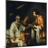 Isaac Blesses Jacob, Early 17th Century-Bernardo Strozzi-Mounted Giclee Print