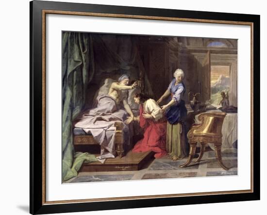 Isaac Blessing Jacob, 1692-Jean-Baptiste Jouvenet-Framed Giclee Print