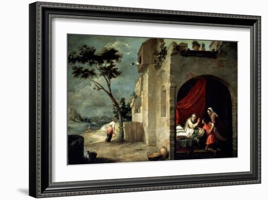 Isaac Blessing Jacob, C1660-Bartolomé Esteban Murillo-Framed Giclee Print