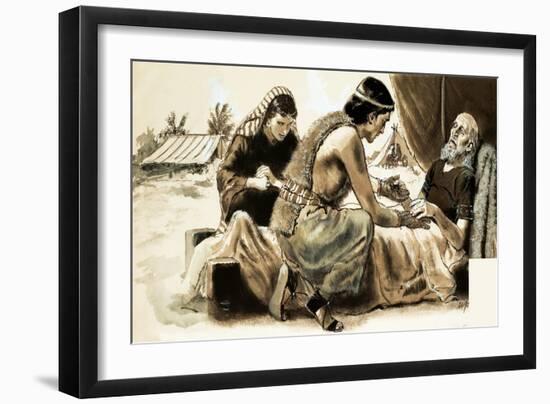 Isaac Blessing Jacob-Clive Uptton-Framed Giclee Print