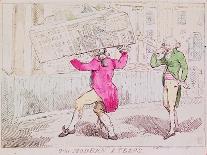 Cestina Warehouse or Belly Piece Shop, Pub. 1793 (Hand Coloured Engraving)-Isaac Cruikshank-Giclee Print