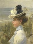 A Young Woman Looking Out over the Sea-Isaac Israels-Art Print